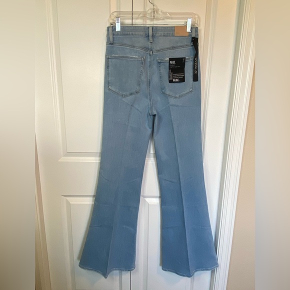 NWT Paige Charlie high rise super flare jeans in “luminaries” light wash - Picture 5 of 15